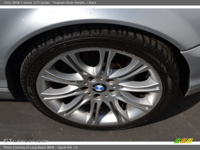 Titanium Silver Metallic / Black 2001 BMW 3 Series 325i Sedan