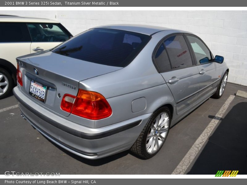 Titanium Silver Metallic / Black 2001 BMW 3 Series 325i Sedan