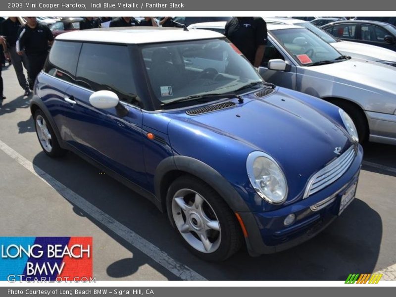 Indi Blue Metallic / Panther Black 2003 Mini Cooper Hardtop