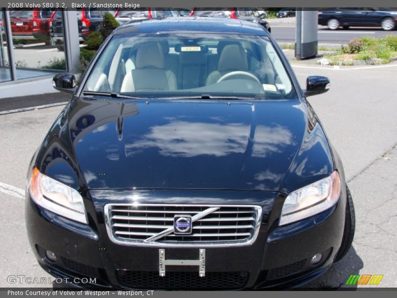 Black / Sandstone Beige 2008 Volvo S80 3.2