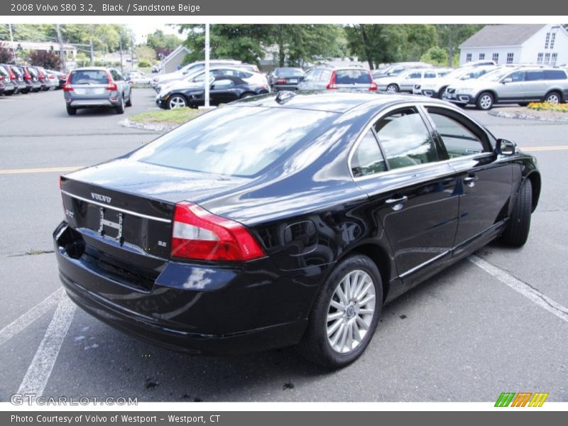 Black / Sandstone Beige 2008 Volvo S80 3.2