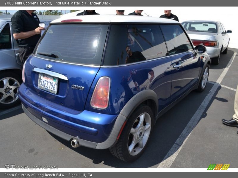 Indi Blue Metallic / Panther Black 2003 Mini Cooper Hardtop