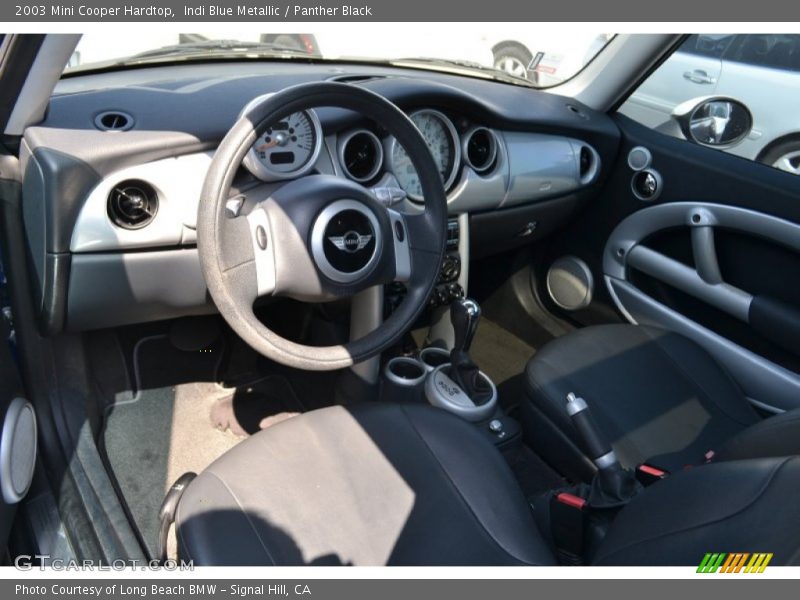 Indi Blue Metallic / Panther Black 2003 Mini Cooper Hardtop
