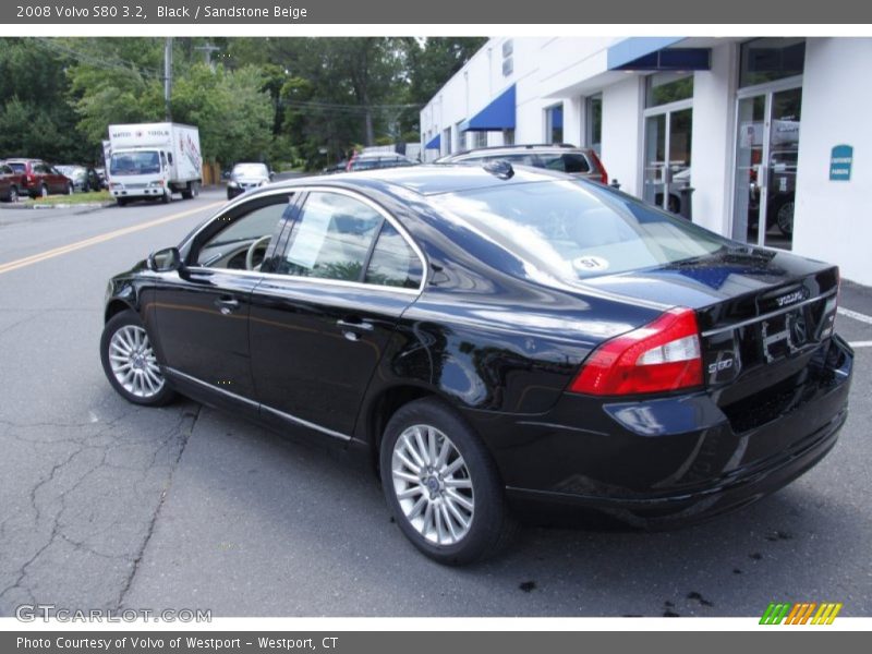 Black / Sandstone Beige 2008 Volvo S80 3.2