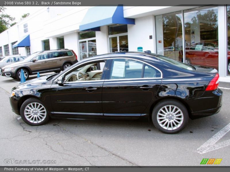 Black / Sandstone Beige 2008 Volvo S80 3.2