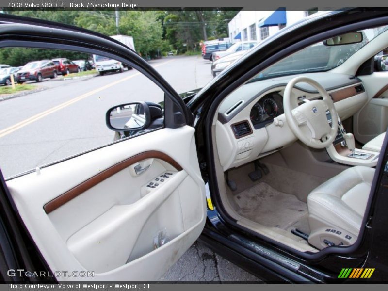 Black / Sandstone Beige 2008 Volvo S80 3.2