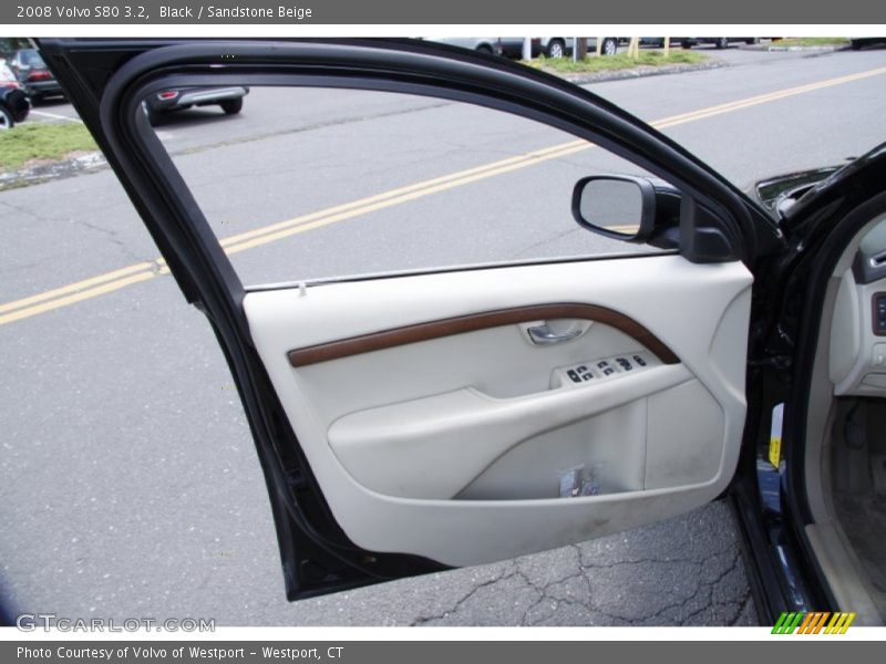 Black / Sandstone Beige 2008 Volvo S80 3.2
