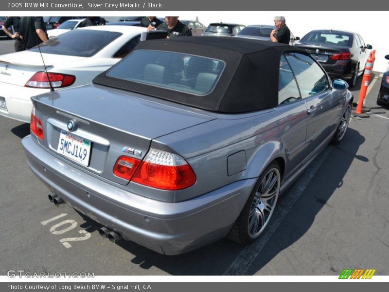 Silver Grey Metallic / Black 2005 BMW M3 Convertible