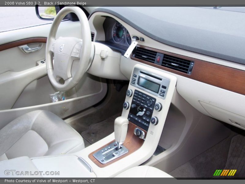 Black / Sandstone Beige 2008 Volvo S80 3.2