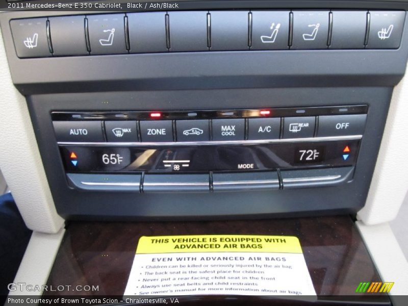 Black / Ash/Black 2011 Mercedes-Benz E 350 Cabriolet