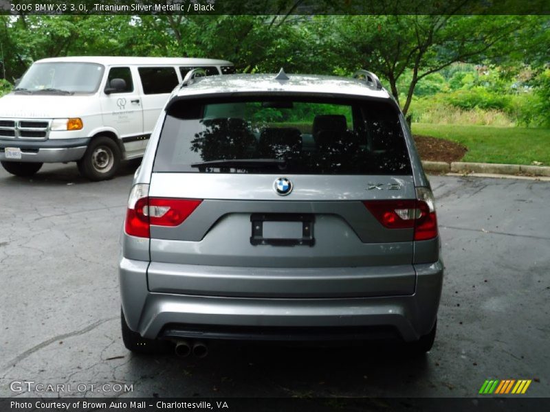 Titanium Silver Metallic / Black 2006 BMW X3 3.0i