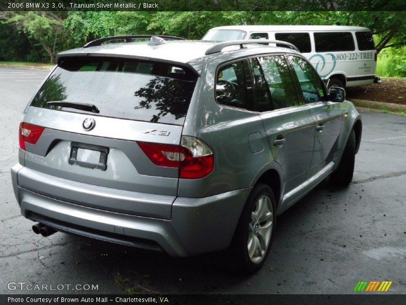 Titanium Silver Metallic / Black 2006 BMW X3 3.0i