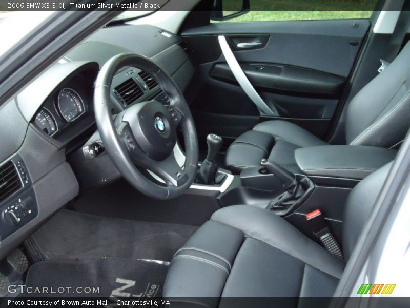 Titanium Silver Metallic / Black 2006 BMW X3 3.0i