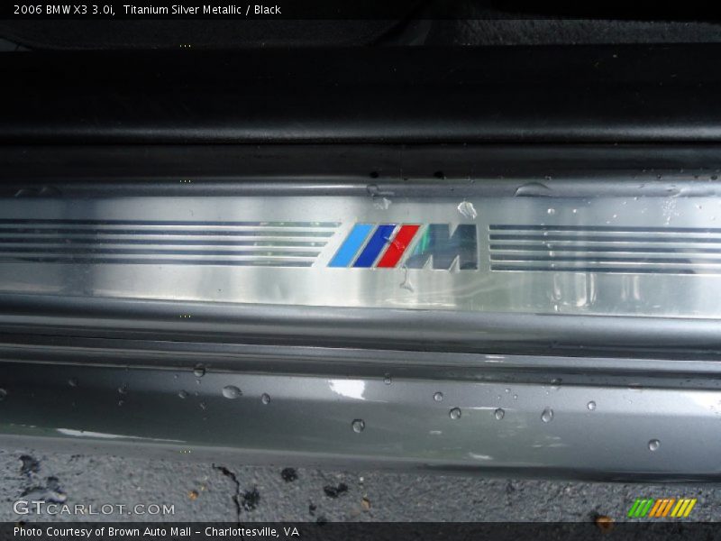 Titanium Silver Metallic / Black 2006 BMW X3 3.0i