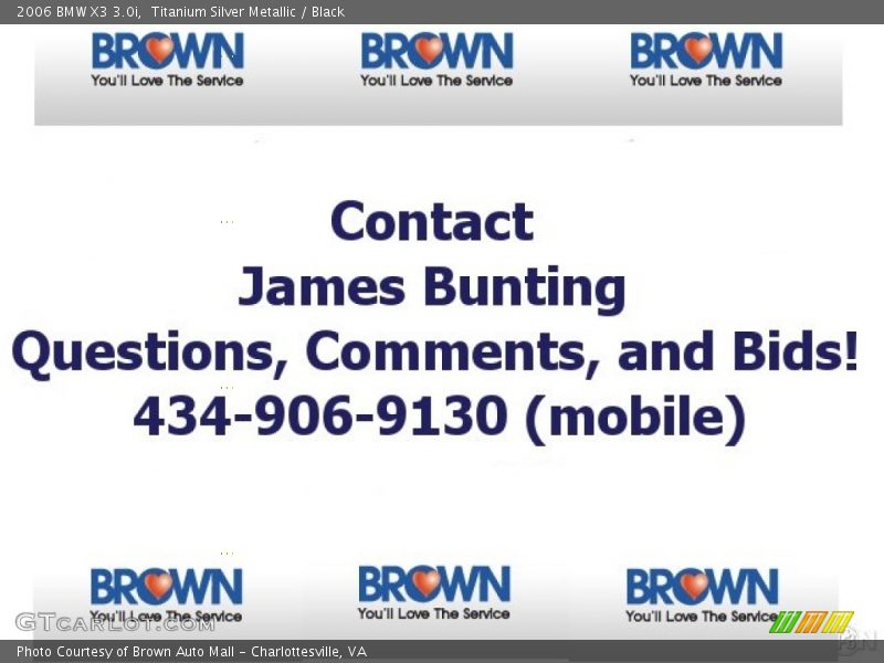 Titanium Silver Metallic / Black 2006 BMW X3 3.0i
