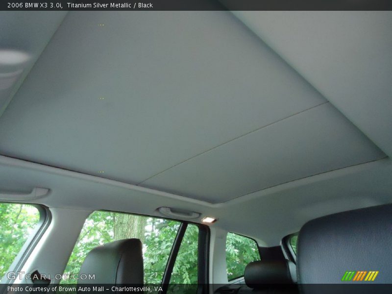 Titanium Silver Metallic / Black 2006 BMW X3 3.0i