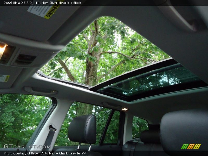 Titanium Silver Metallic / Black 2006 BMW X3 3.0i