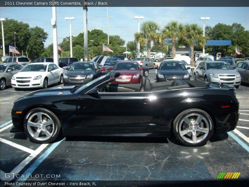 Black / Black 2011 Chevrolet Camaro SS/RS Convertible