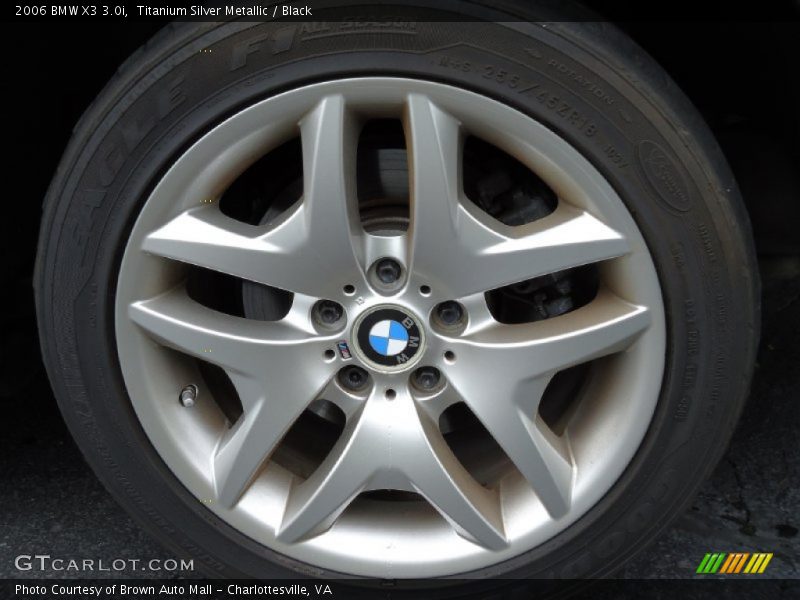 Titanium Silver Metallic / Black 2006 BMW X3 3.0i