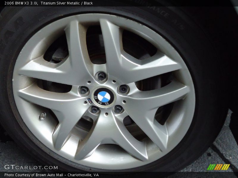Titanium Silver Metallic / Black 2006 BMW X3 3.0i