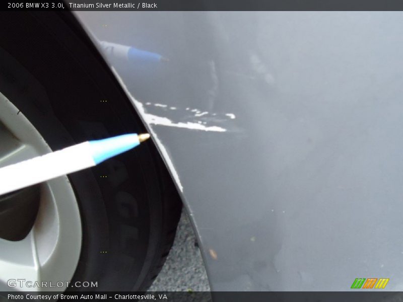 Titanium Silver Metallic / Black 2006 BMW X3 3.0i