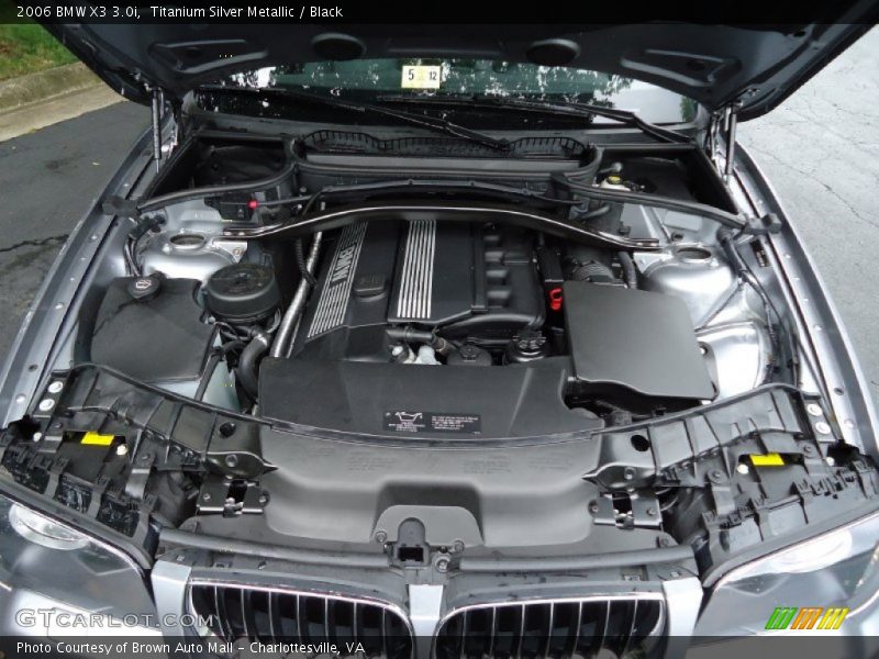 Titanium Silver Metallic / Black 2006 BMW X3 3.0i