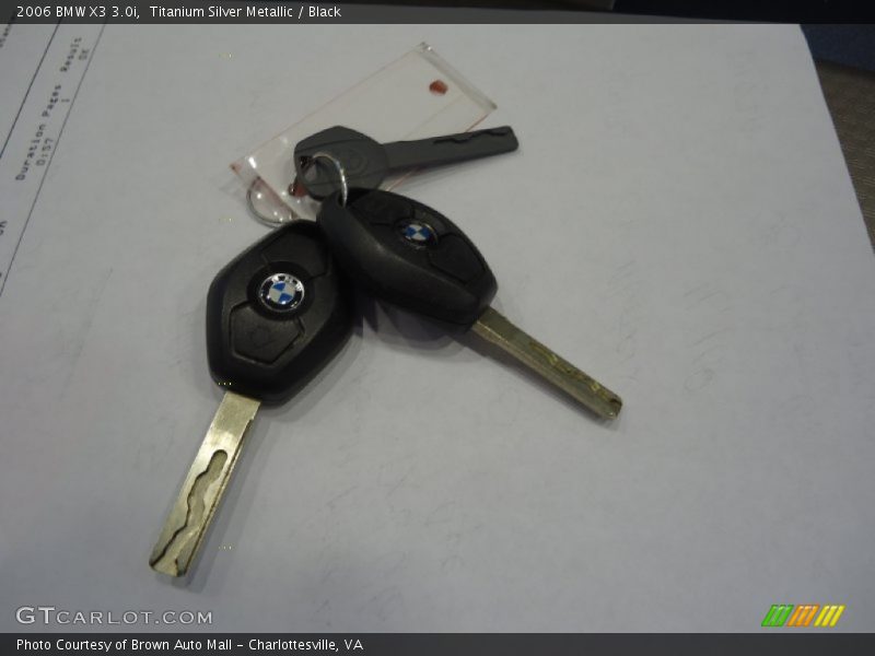 Titanium Silver Metallic / Black 2006 BMW X3 3.0i