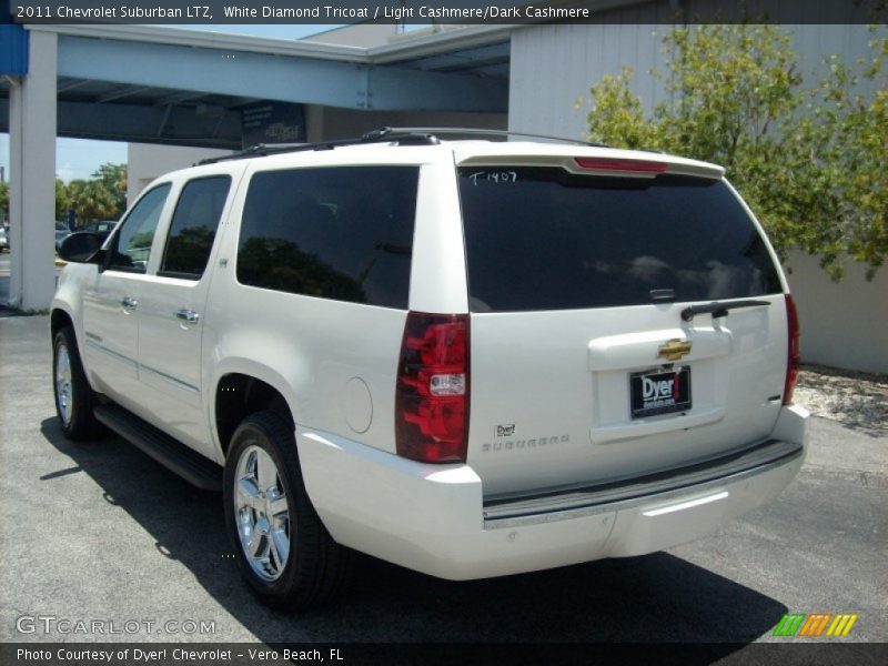White Diamond Tricoat / Light Cashmere/Dark Cashmere 2011 Chevrolet Suburban LTZ