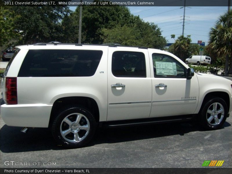 White Diamond Tricoat / Light Cashmere/Dark Cashmere 2011 Chevrolet Suburban LTZ