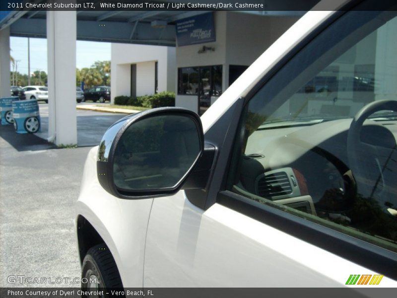 White Diamond Tricoat / Light Cashmere/Dark Cashmere 2011 Chevrolet Suburban LTZ