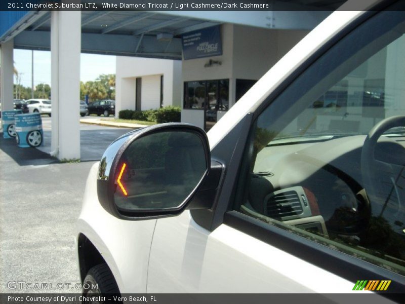 White Diamond Tricoat / Light Cashmere/Dark Cashmere 2011 Chevrolet Suburban LTZ