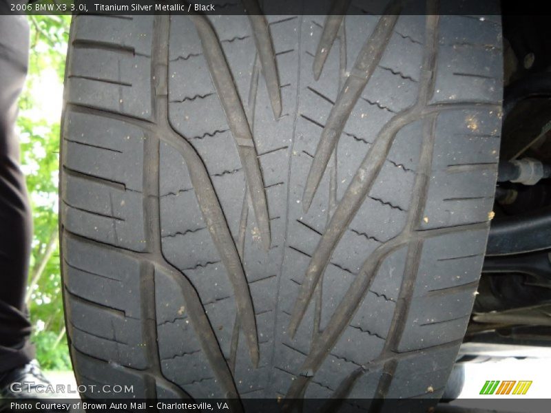 Titanium Silver Metallic / Black 2006 BMW X3 3.0i