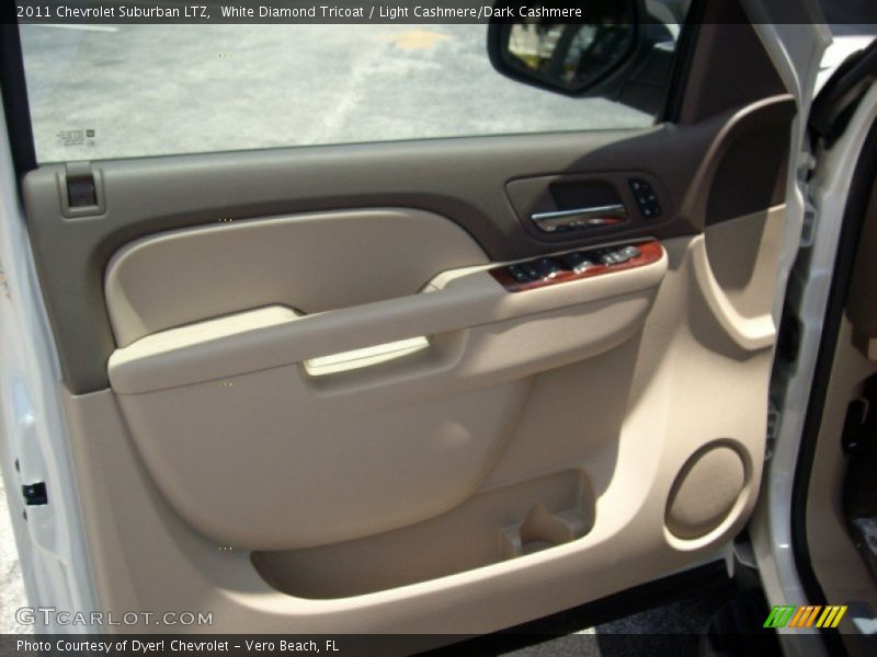 White Diamond Tricoat / Light Cashmere/Dark Cashmere 2011 Chevrolet Suburban LTZ