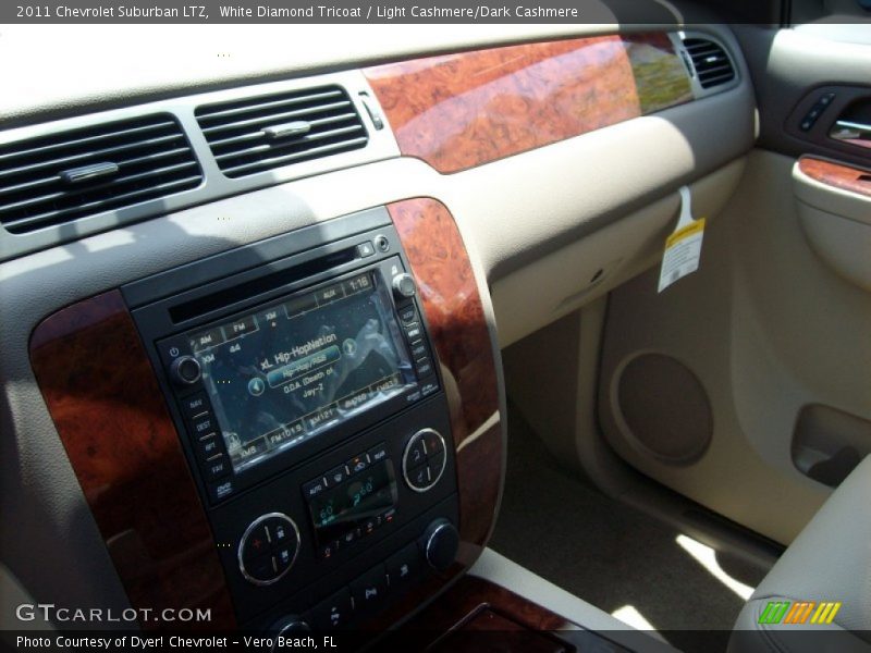 White Diamond Tricoat / Light Cashmere/Dark Cashmere 2011 Chevrolet Suburban LTZ