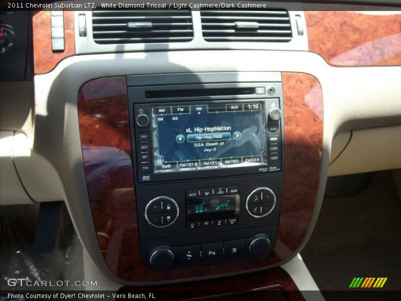 White Diamond Tricoat / Light Cashmere/Dark Cashmere 2011 Chevrolet Suburban LTZ