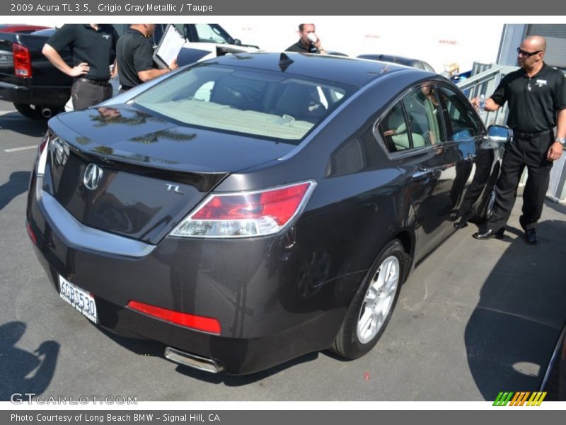Grigio Gray Metallic / Taupe 2009 Acura TL 3.5