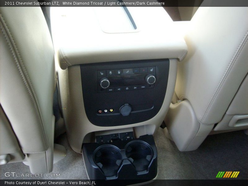 White Diamond Tricoat / Light Cashmere/Dark Cashmere 2011 Chevrolet Suburban LTZ