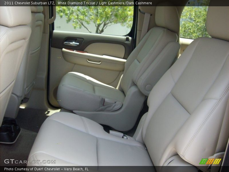 White Diamond Tricoat / Light Cashmere/Dark Cashmere 2011 Chevrolet Suburban LTZ