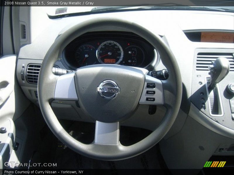 Smoke Gray Metallic / Gray 2008 Nissan Quest 3.5