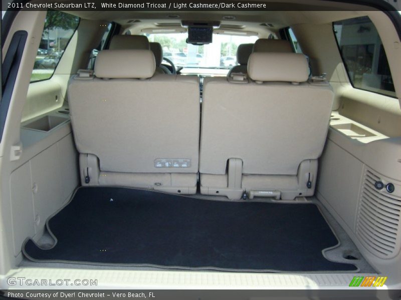 White Diamond Tricoat / Light Cashmere/Dark Cashmere 2011 Chevrolet Suburban LTZ