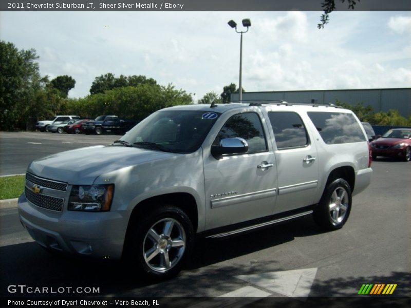 Sheer Silver Metallic / Ebony 2011 Chevrolet Suburban LT