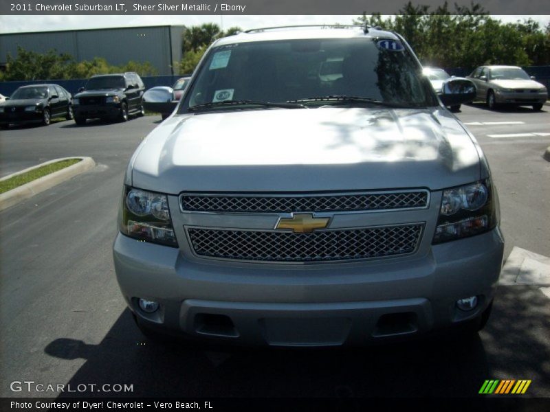 Sheer Silver Metallic / Ebony 2011 Chevrolet Suburban LT