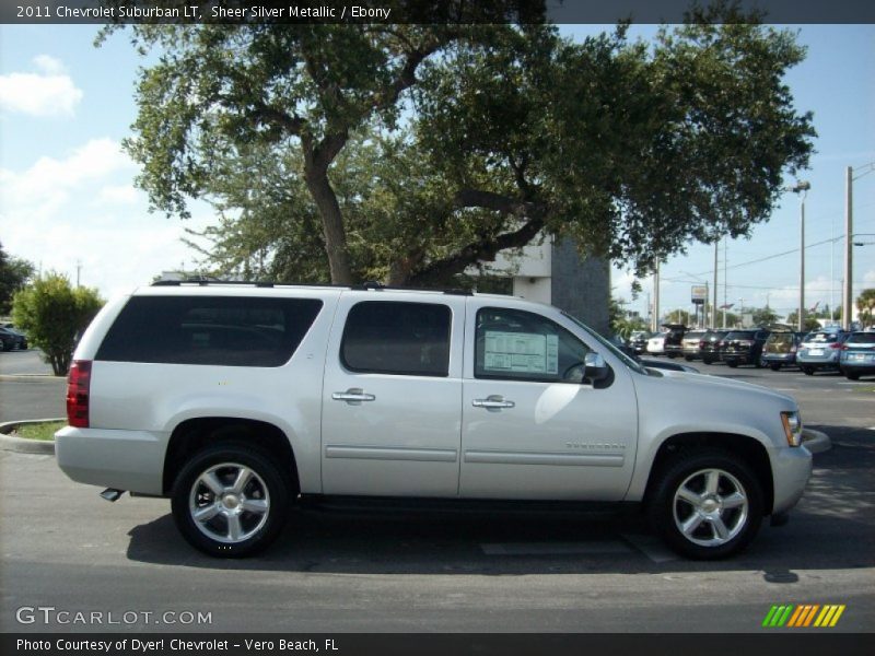 Sheer Silver Metallic / Ebony 2011 Chevrolet Suburban LT