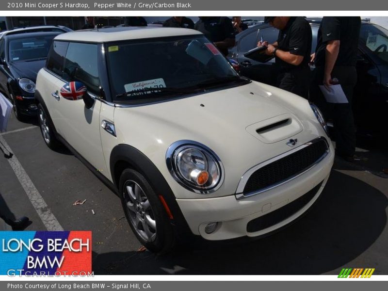 Pepper White / Grey/Carbon Black 2010 Mini Cooper S Hardtop