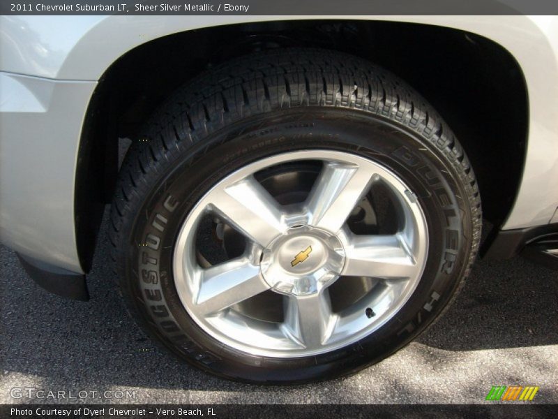 Sheer Silver Metallic / Ebony 2011 Chevrolet Suburban LT