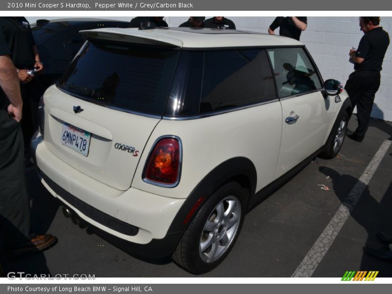Pepper White / Grey/Carbon Black 2010 Mini Cooper S Hardtop