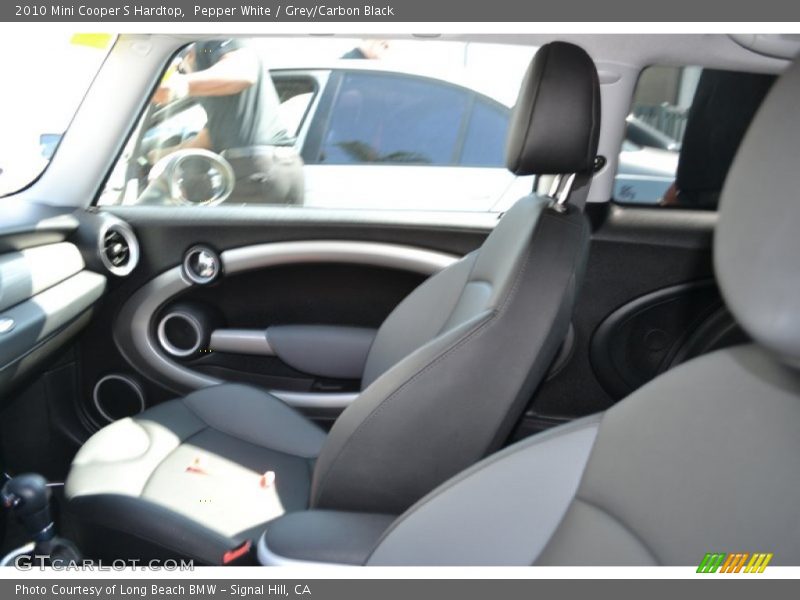 Pepper White / Grey/Carbon Black 2010 Mini Cooper S Hardtop