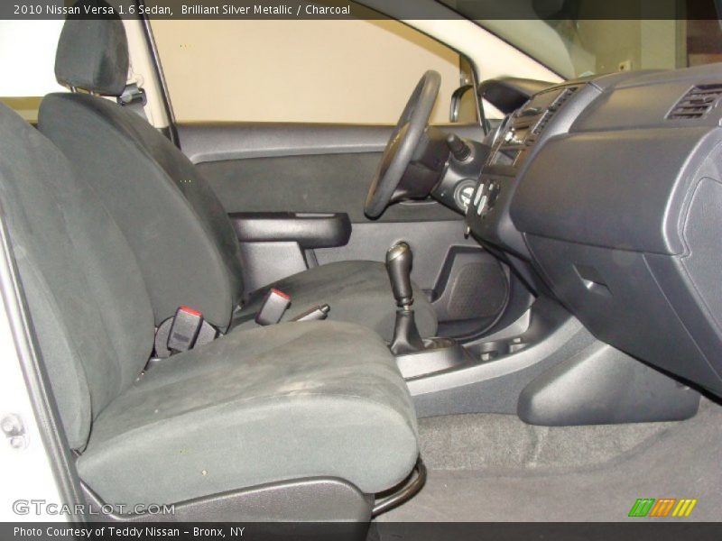 Brilliant Silver Metallic / Charcoal 2010 Nissan Versa 1.6 Sedan