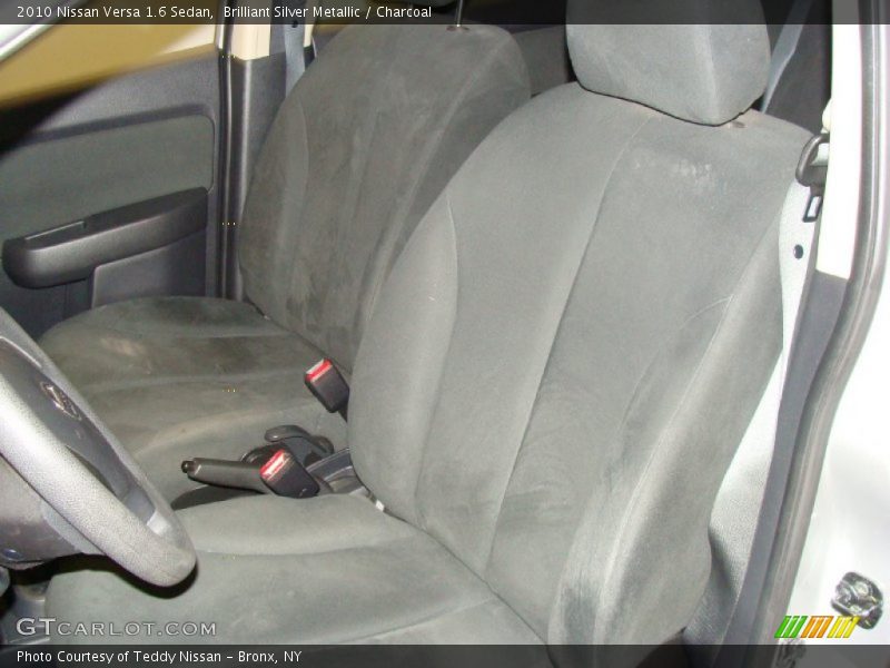 Brilliant Silver Metallic / Charcoal 2010 Nissan Versa 1.6 Sedan