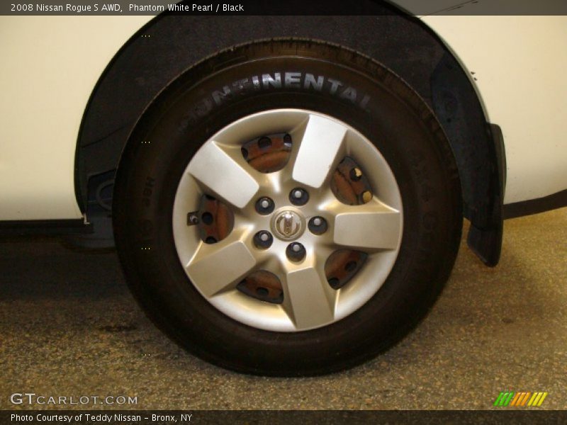 Phantom White Pearl / Black 2008 Nissan Rogue S AWD